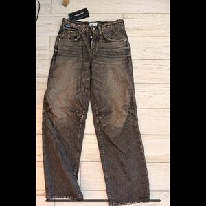 Cotton Citizen Black Washed Relaxed Jeans